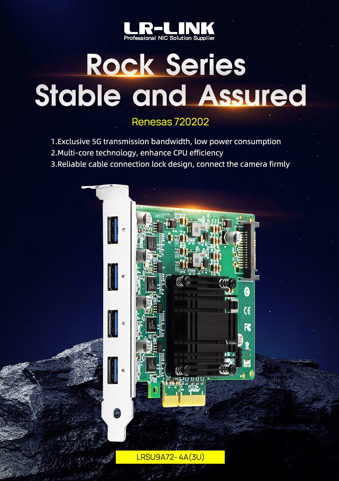 Exclusive 5G transmission bandwidth, low power consumption, enhance CPU efficiency Exclusive 5G transmission bandwidth, low power consumption, enhance CPU efficiency